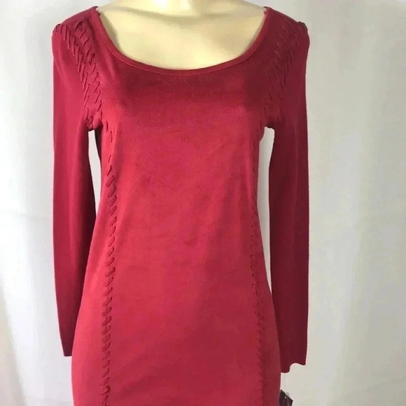 I.N.C. International Concepts Beauty Berry Dress Size P/P Zipper Neck New - Picture 2 of 6